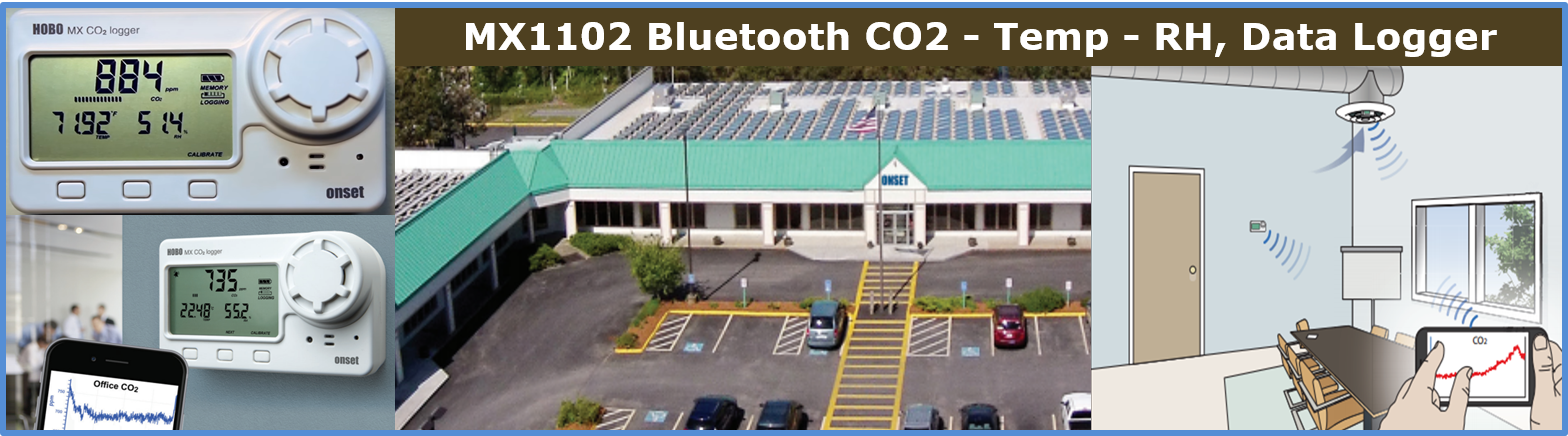  MX1102 Datalogger Bluetooth Temperatura, Humidade Relativa, CO2